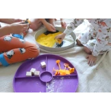 TACKA SENSORYCZNA Play Tray 2w1 Lilac – pojemnik do zabaw sensorycznych Jellystone fioletowy