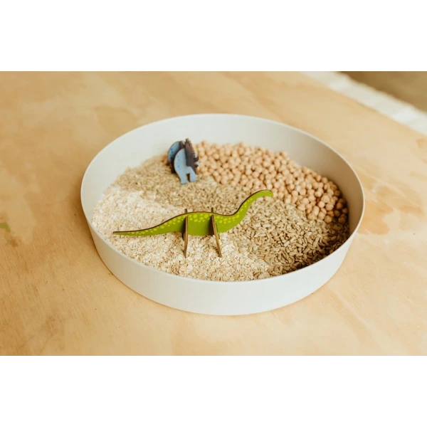 TACKA SENSORYCZNA Play Tray 2w1 Lilac – pojemnik do zabaw sensorycznych Jellystone fioletowy