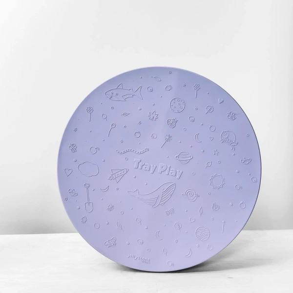 TACKA SENSORYCZNA Play Tray 2w1 Lilac – pojemnik do zabaw sensorycznych Jellystone fioletowy