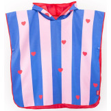 DWUSTRONNE PONCHO KĄPIELOWE dla dzieci Cherry Red Quut 12m+