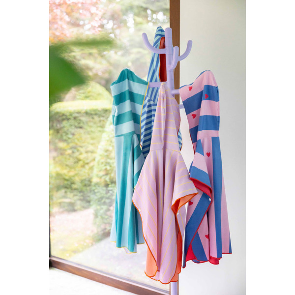 DWUSTRONNE PONCHO KĄPIELOWE dla dzieci Cherry Red Quut 12m+