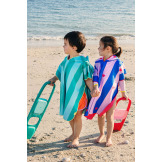 DWUSTRONNE PONCHO KĄPIELOWE dla dzieci Cherry Red Quut 12m+