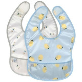 ZESTAW ŚLINIAKÓW wodoodpornych 2 szt. Happy Fruits Lemon Lassig 6m+