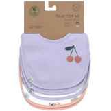 ZESTAW ŚLINIAKÓW bawełnianych 5szt. Happy Fruits Cherry Lassig 3m+