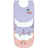 ZESTAW ŚLINIAKÓW bawełnianych 5szt. Happy Fruits Cherry Lassig 3m+