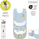 ZESTAW ŚLINIAKÓW bawełnianych 5szt. Happy Fruits Lemon Lassig 3m+