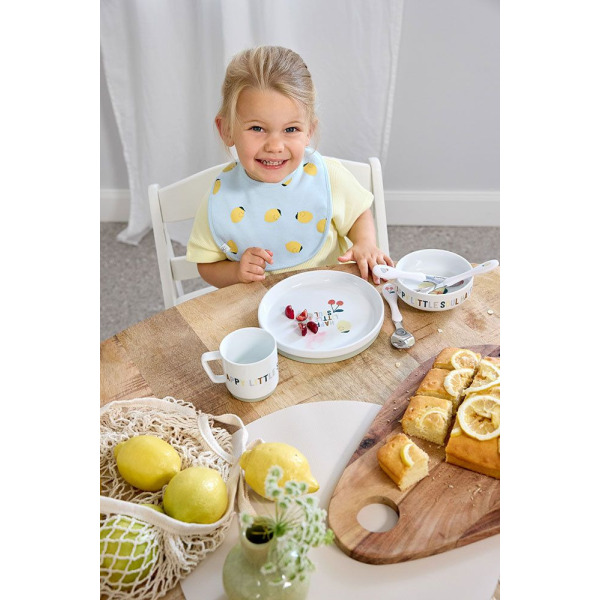 ZESTAW ŚLINIAKÓW bawełnianych 5szt. Happy Fruits Lemon Lassig 3m+