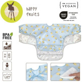 Zestaw śliniaków z długim rękawem 2szt. Happy Fruits Lemon Lassig 6m+