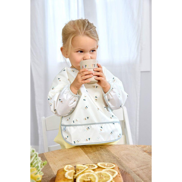 Zestaw śliniaków z długim rękawem 2szt. Happy Fruits Lemon Lassig 6m+