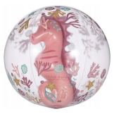 RÓŻOWA PIŁKA PLAŻOWA 3D Pink Ocean Dreams 35 cm Little Dutch 2+