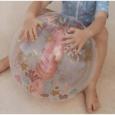 RÓŻOWA PIŁKA PLAŻOWA 3D Pink Ocean Dreams 35 cm Little Dutch 2+