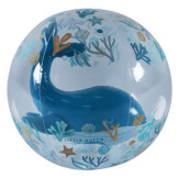 NIEBIESKA PIŁKA PLAŻOWA 3D BLue Ocean Dreams 35 cm Little Dutch 2+