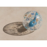 NIEBIESKA PIŁKA PLAŻOWA 3D BLue Ocean Dreams 35 cm Little Dutch 2+