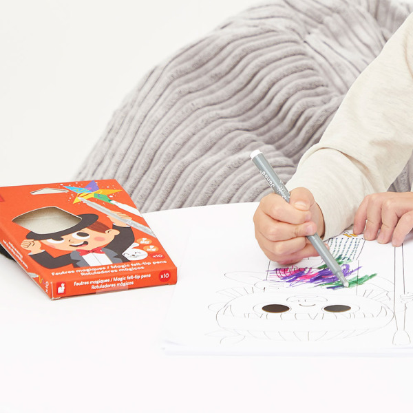 Magiczne flamastry zmieniające kolor 10 kolorów COLO Janod 3+