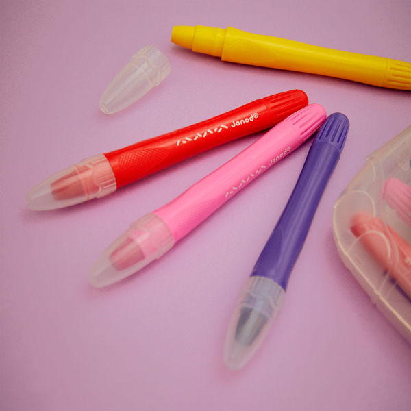 Kredki żelowe w etui 10 kolorów COLO Janod 3+