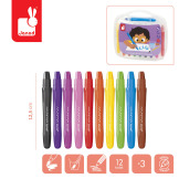 Kredki żelowe w etui 10 kolorów COLO Janod 3+