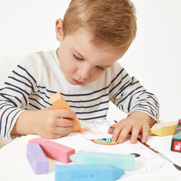 Kreda chodnikowa 6 kolorów COLO Janod 3+