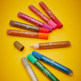 Klej brokatowy w tubkach 9 kolorów COLO Janod 3+