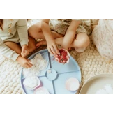 TACKA SENSORYCZNA Play Tray 2w1 Soft Blue – pojemnik do zabaw sensorycznych Jellystone niebieski