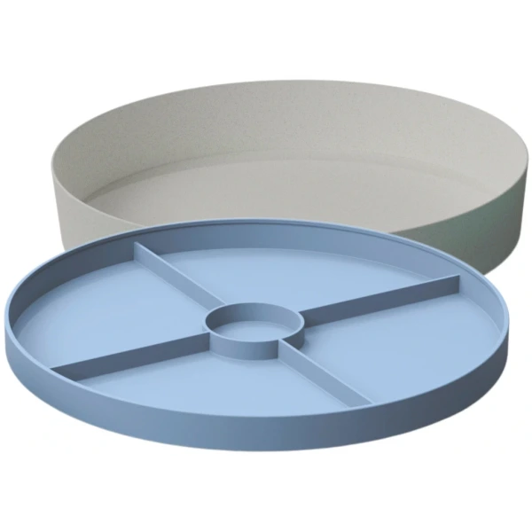 TACKA SENSORYCZNA Play Tray 2w1 Soft Blue – pojemnik do zabaw sensorycznych Jellystone niebieski