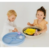 TACKA SENSORYCZNA Play Tray 2w1 Soft Blue – pojemnik do zabaw sensorycznych Jellystone niebieski