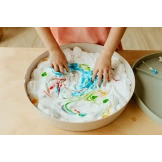 TACKA SENSORYCZNA Play Tray 2w1 Soft Blue – pojemnik do zabaw sensorycznych Jellystone niebieski