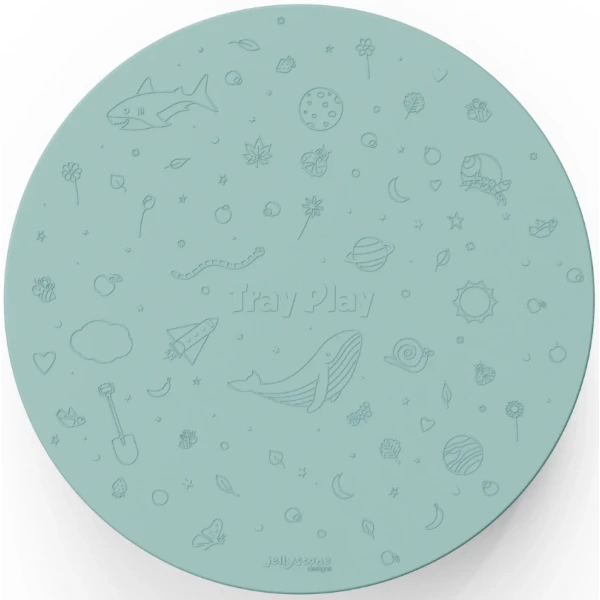 TACKA SENSORYCZNA Play Tray 2w1 Sage – pojemnik do zabaw sensorycznych Jellystone zielony