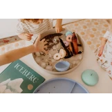 TACKA SENSORYCZNA Play Tray 2w1 Sage – pojemnik do zabaw sensorycznych Jellystone zielony