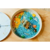 TACKA SENSORYCZNA Play Tray 2w1 Sage – pojemnik do zabaw sensorycznych Jellystone zielony