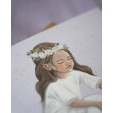 KOMUNIA ŚWIĘTA kartka okolicznościowa na komunię dla dziewczynki Hi Little