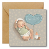 HI LITTLE kartka okolicznościowa na narodziny dziecka