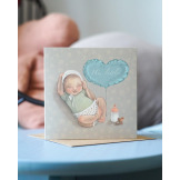 HI LITTLE kartka okolicznościowa na narodziny dziecka