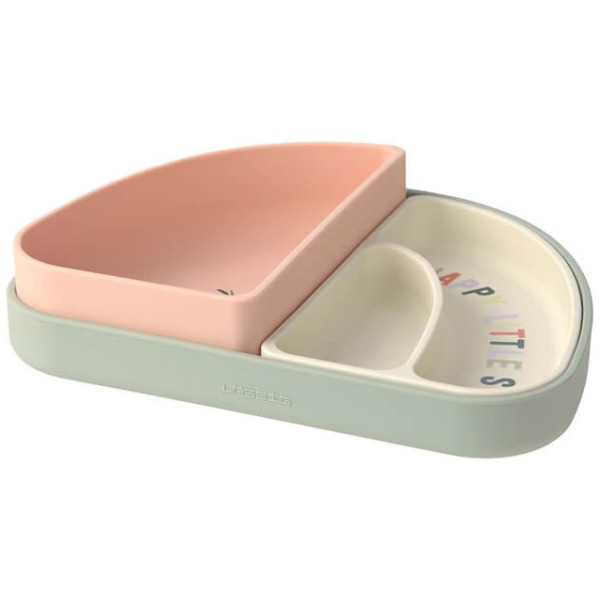 Zestaw silikonowych naczyń 3 el. Happy Fruit Cherry Lassig 6m+