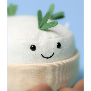 WESOŁY SER CAMEMBERT biała przytulanka Amuseables 13 cm Jellycat 0+