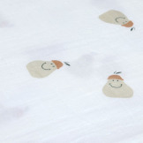 BAMBUSOWY OTULACZ  kocyk 120x120cm zestaw 2 szt.Happy Fruits Pear Lassig