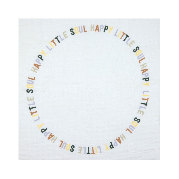 BAMBUSOWY OTULACZ  kocyk 120x120cm zestaw 2 szt.Happy Fruits Pear Lassig