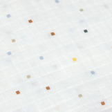 MUŚLINOWY OTULACZ kocyk z bawełny organicznej 60x60cm zestaw 3 szt. Happy Fruits blue Lassig