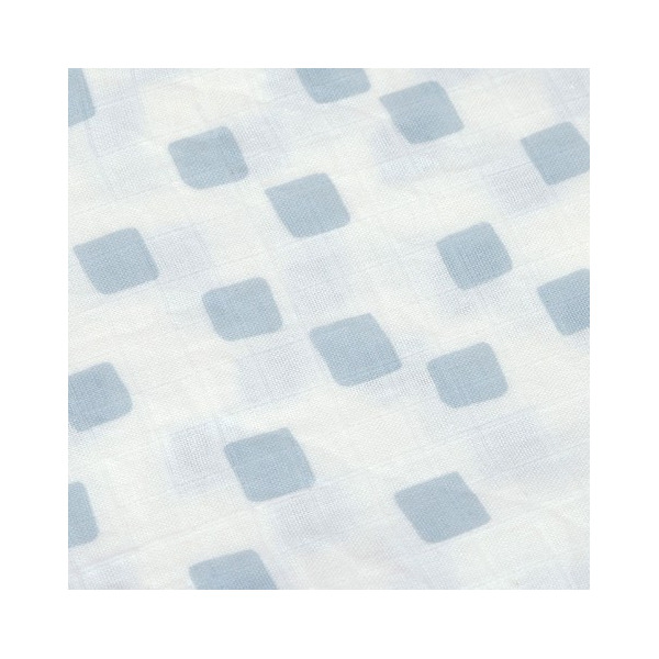 MUŚLINOWY OTULACZ kocyk z bawełny organicznej 60x60cm zestaw 3 szt. Happy Fruits blue Lassig