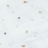 MUŚLINOWY OTULACZ kocyk z bawełny organicznej 60x60cm zestaw 3 szt. Happy Fruits peach Lassig