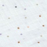 MUŚLINOWY OTULACZ kocyk z bawełny organicznej 60x60cm zestaw 3 szt. Happy Fruits peach Lassig