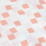 MUŚLINOWY OTULACZ kocyk z bawełny organicznej 60x60cm zestaw 3 szt. Happy Fruits peach Lassig