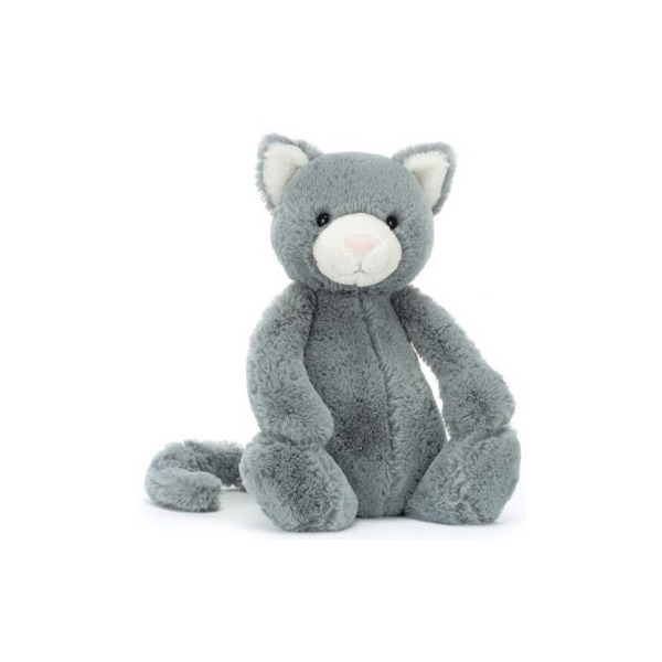 KOTEK szara przytulanka Bashful 31 cm Jellycat 0+