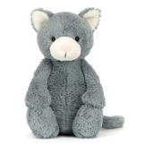 KOTEK szara przytulanka Bashful 31 cm Jellycat 0+