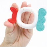 ZESTAW 4 GRZECHOTEK z funkcją gryzaka słonik LUDI 3m+