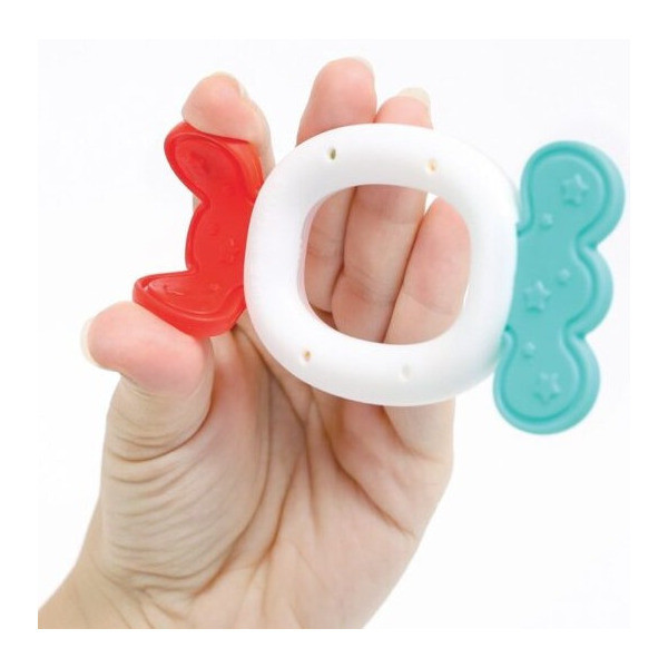 ZESTAW 4 GRZECHOTEK z funkcją gryzaka słonik LUDI 3m+