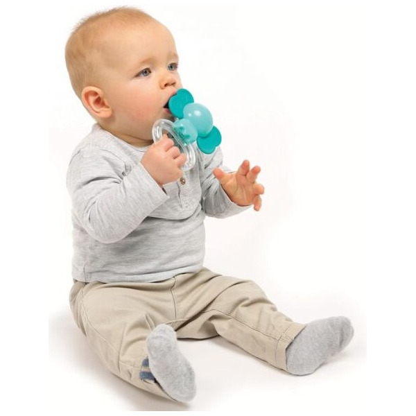 ZESTAW 4 GRZECHOTEK z funkcją gryzaka słonik LUDI 3m+