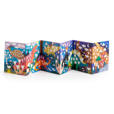 KRAINA DINOZAURÓW zestaw do wyklejania Naklejki holograficzne 200+ szt. z plakatem Mudpuppy 4+