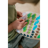 KRAINA DINOZAURÓW zestaw do wyklejania Naklejki holograficzne 200+ szt. z plakatem Mudpuppy 4+