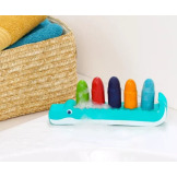 KROKODYL Z KREDKAMI zabawka do rysowania w kąpieli LUDI 10m+