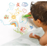 KROKODYL Z KREDKAMI zabawka do rysowania w kąpieli LUDI 10m+